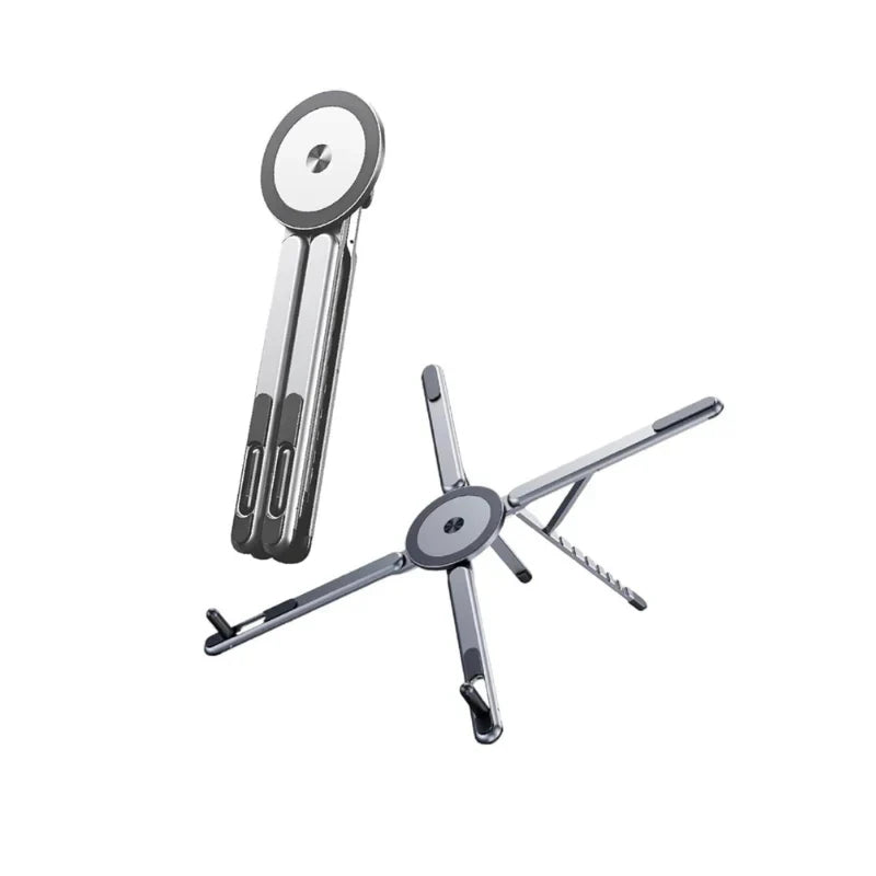 4-in-1 Foldable Laptop Stand & Magnetic Phone Holder
