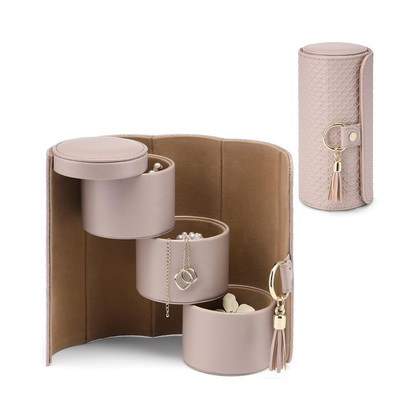 Vlando Viaggio Small Jewelry Case, Travel Accessory Storage Box