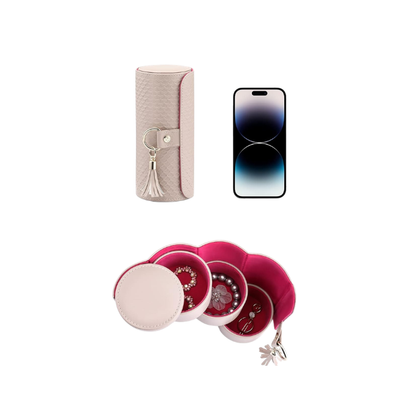 Vlando Viaggio Small Jewelry Case, Travel Accessory Storage Box