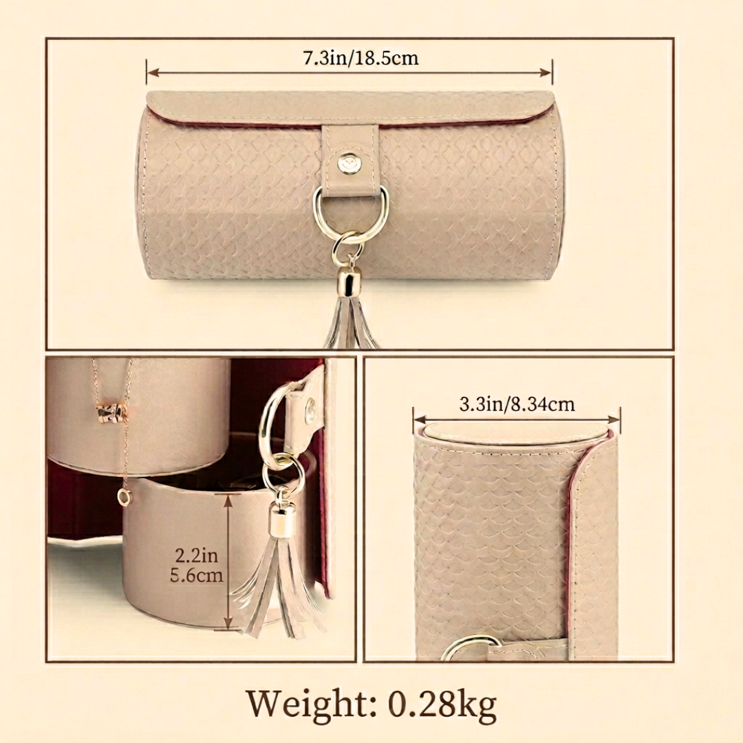 Vlando Viaggio Small Jewelry Case, Travel Accessory Storage Box