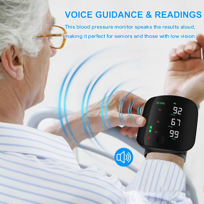 Wrist Blood Pressure Monitor, Rechargeable Monitors