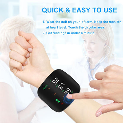 Wrist Blood Pressure Monitor, Rechargeable Monitors