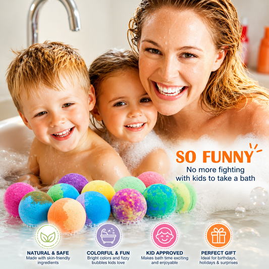 Bath Bombs for Kids with Toys