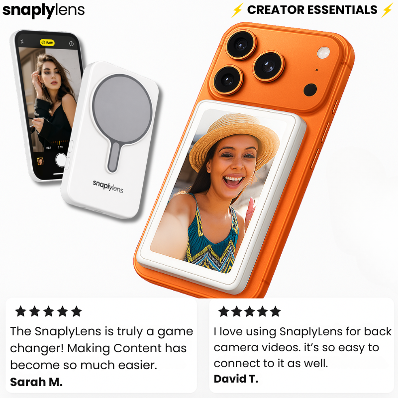 Vlog Selfie Monitor Screen for iPhone and Android