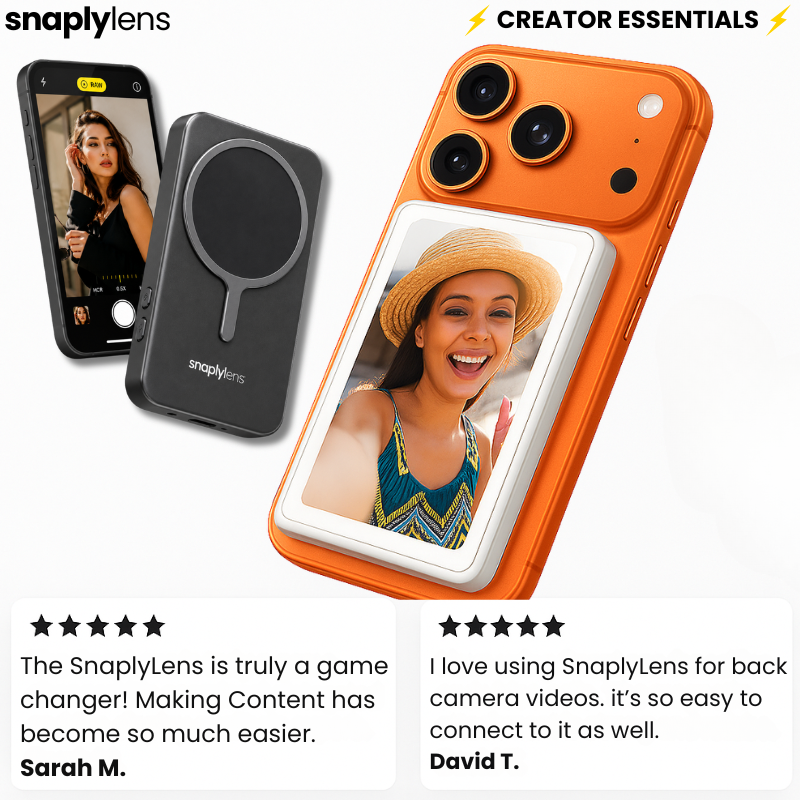Vlog Selfie Monitor Screen for iPhone and Android