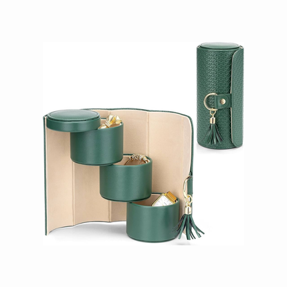 Vlando Viaggio Small Jewelry Case, Travel Accessory Storage Box