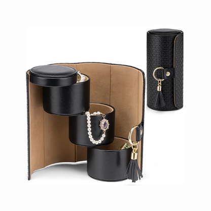 Vlando Viaggio Small Jewelry Case, Travel Accessory Storage Box