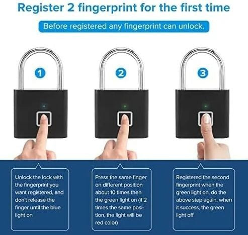 Fingerprint Padlock – Smart Biometric Lock
